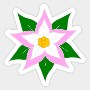 Poinsettia Sticker